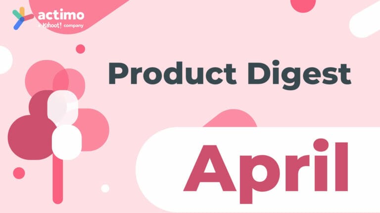 Actimo Product Digest April 2021